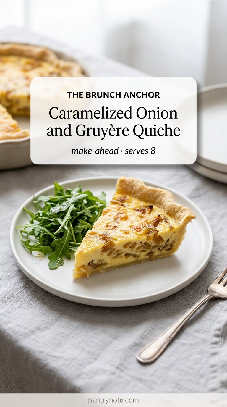 Caramelized Onion and Gruyère Quiche