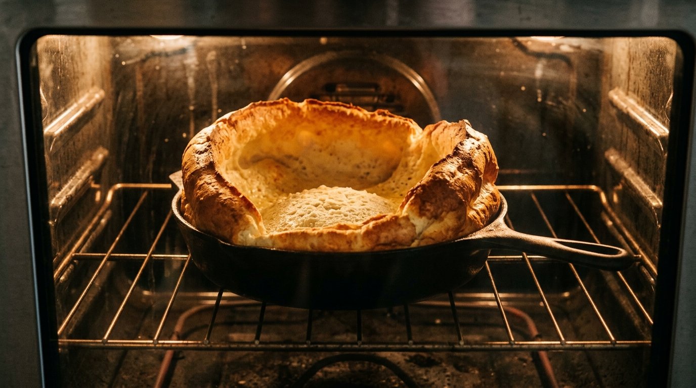 Dutch Baby Pancake with Caramelized Pears