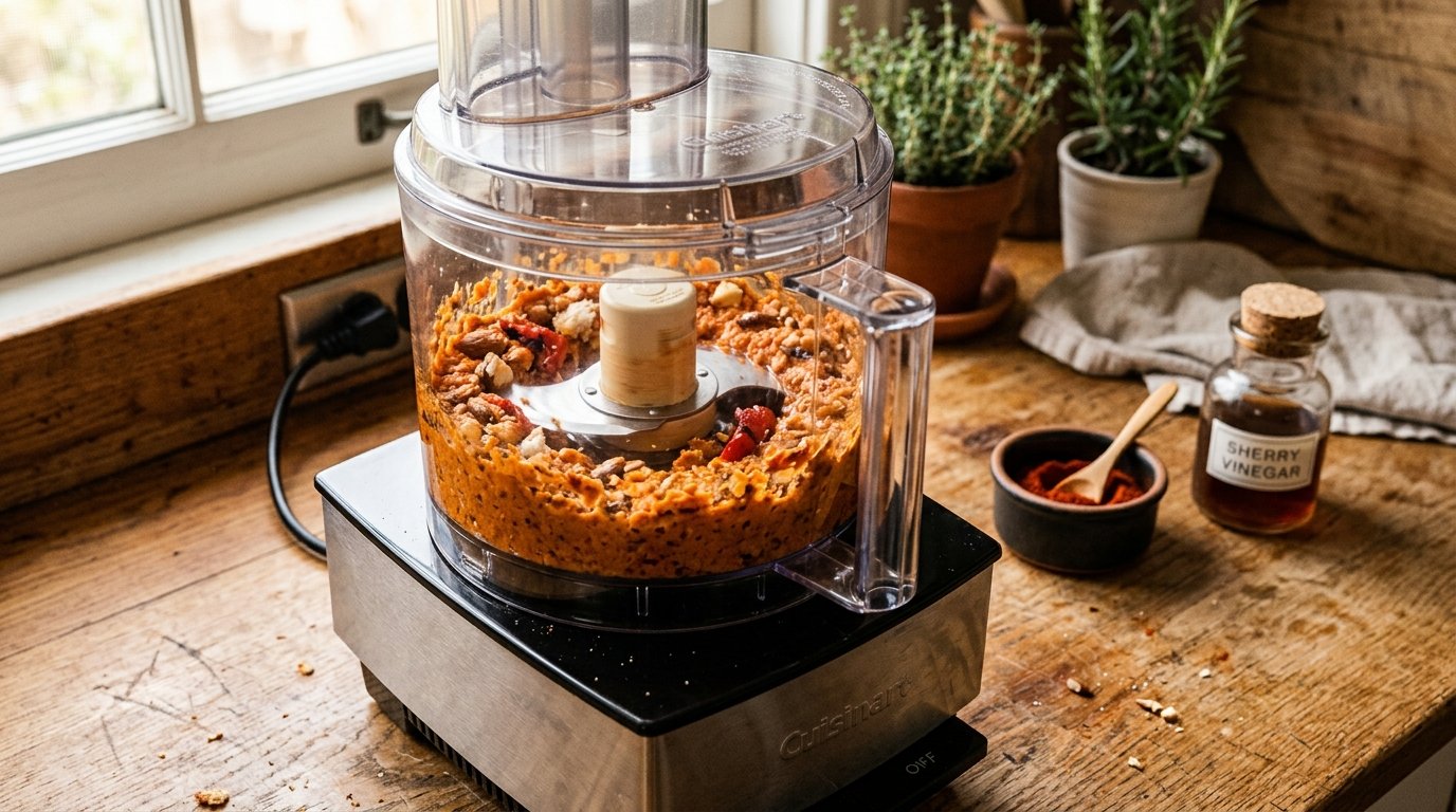 Romesco Sauce with Smoked Paprika and Almonds