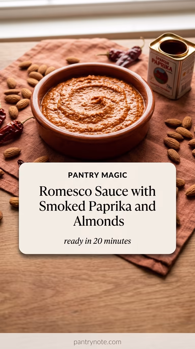 Romesco Sauce with Smoked Paprika and Almonds