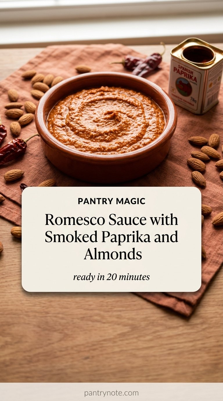 Romesco Sauce with Smoked Paprika and Almonds